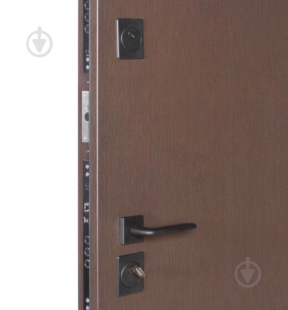 Двері вхідні Булат Термо Хаус 710 венге темний / білий атласний 2050x950 мм ліві - фото 5