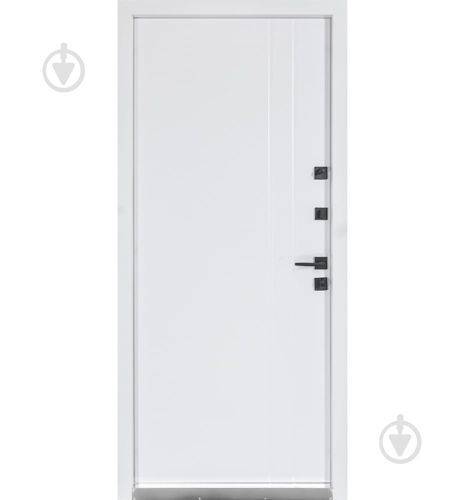 Двері вхідні Булат Термо Хаус 710 венге темний / білий атласний 2050x950 мм ліві - фото 3