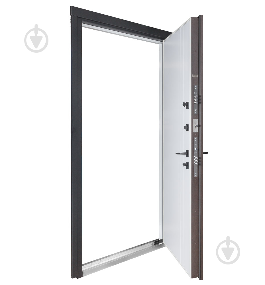 Дверь входная Булат Термо Хаус 710 венге темный / белый атласный 2050x950 мм правая - фото 4