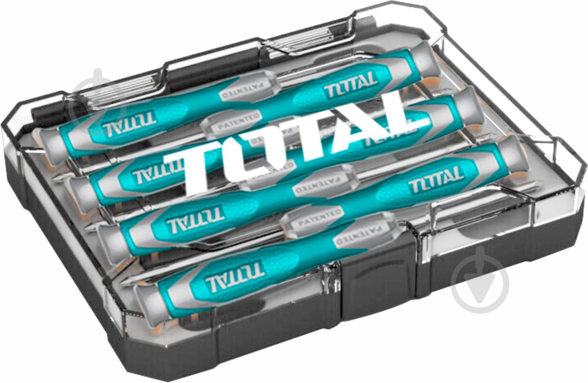 Набор отверток Total для точных работ 7 шт. SL 2.0 / 2.5 / 3.0 PH 00 / 0 T 6 / 8×50 мм THT250726 - фото 6 Набор отверток Total для точных работ 7 шт. SL 2.0 / 2.5 / 3.0 PH 00 / 0 T 6 / 8×50 мм THT250726 - фото 6