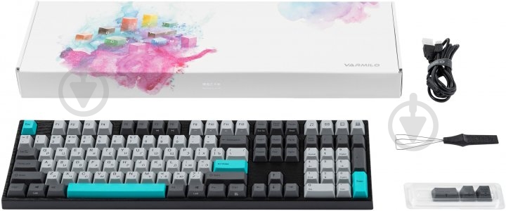Клавиатура Varmilo VA108M Moonlight Cherry MX Silent Red (VA108MP2W/LLPN2RB) - фото 8