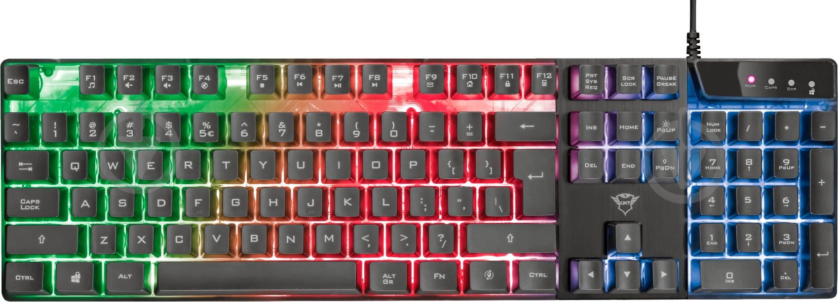 Клавиатура Trust GXT835 (23651) AZOR black - фото 1 Клавиатура Trust GXT835 (23651) AZOR black - фото 1