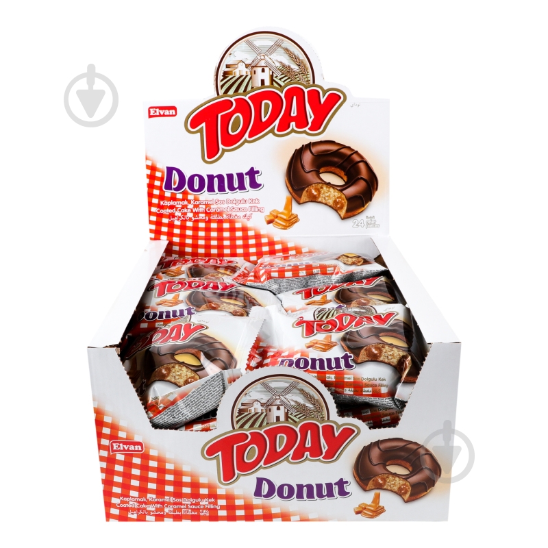 Пончик Elvan в глазури с карамелью Donut Today м/у 50 г 50 г - фото 7 Пончик Elvan в глазури с карамелью Donut Today м/у 50 г 50 г - фото 7