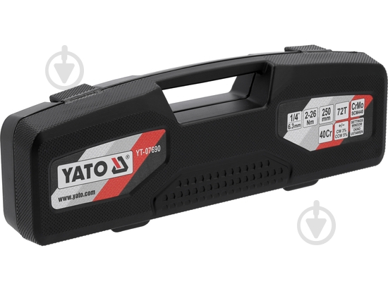 Ключ динамометрический YATO 1/4" 250 мм YT-07690 - фото 4