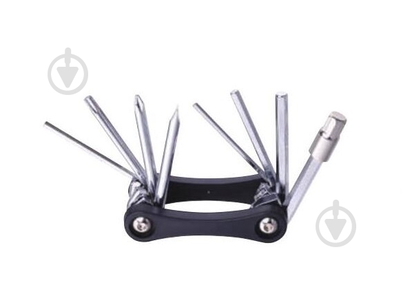 Мультитул KEN TECH 9 функцій KL-9833C FBT-002 чорний - фото 1