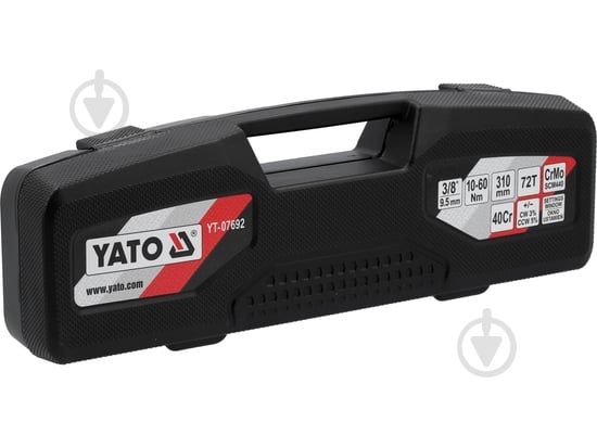 Ключ динамометричний YATO 3/8" 310 мм YT-07692 - фото 5 Ключ динамометричний YATO 3/8" 310 мм YT-07692 - фото 5