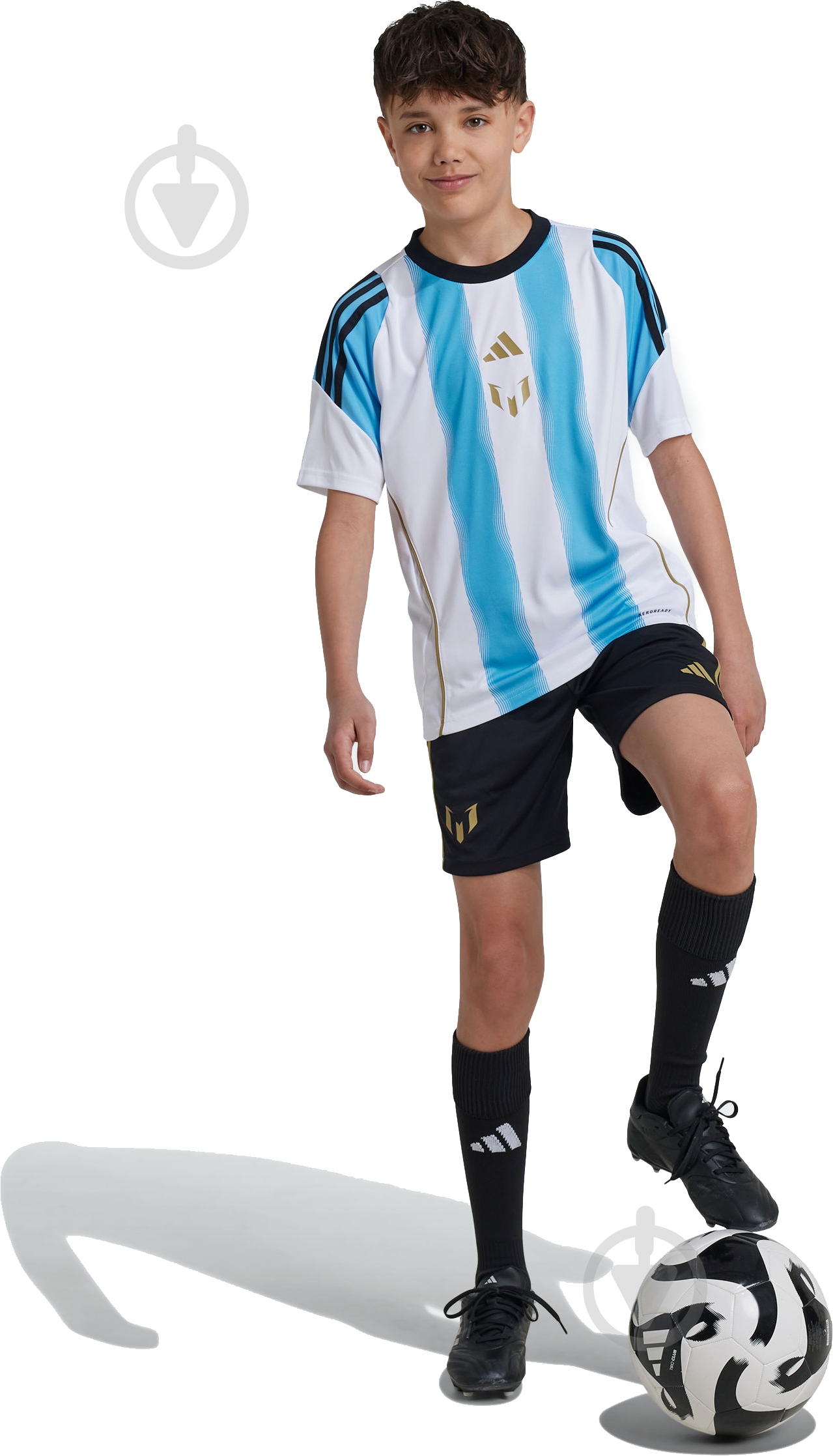 Шорты Adidas MESSI SHORT Y IZ2995 р. 128 черный - фото 2