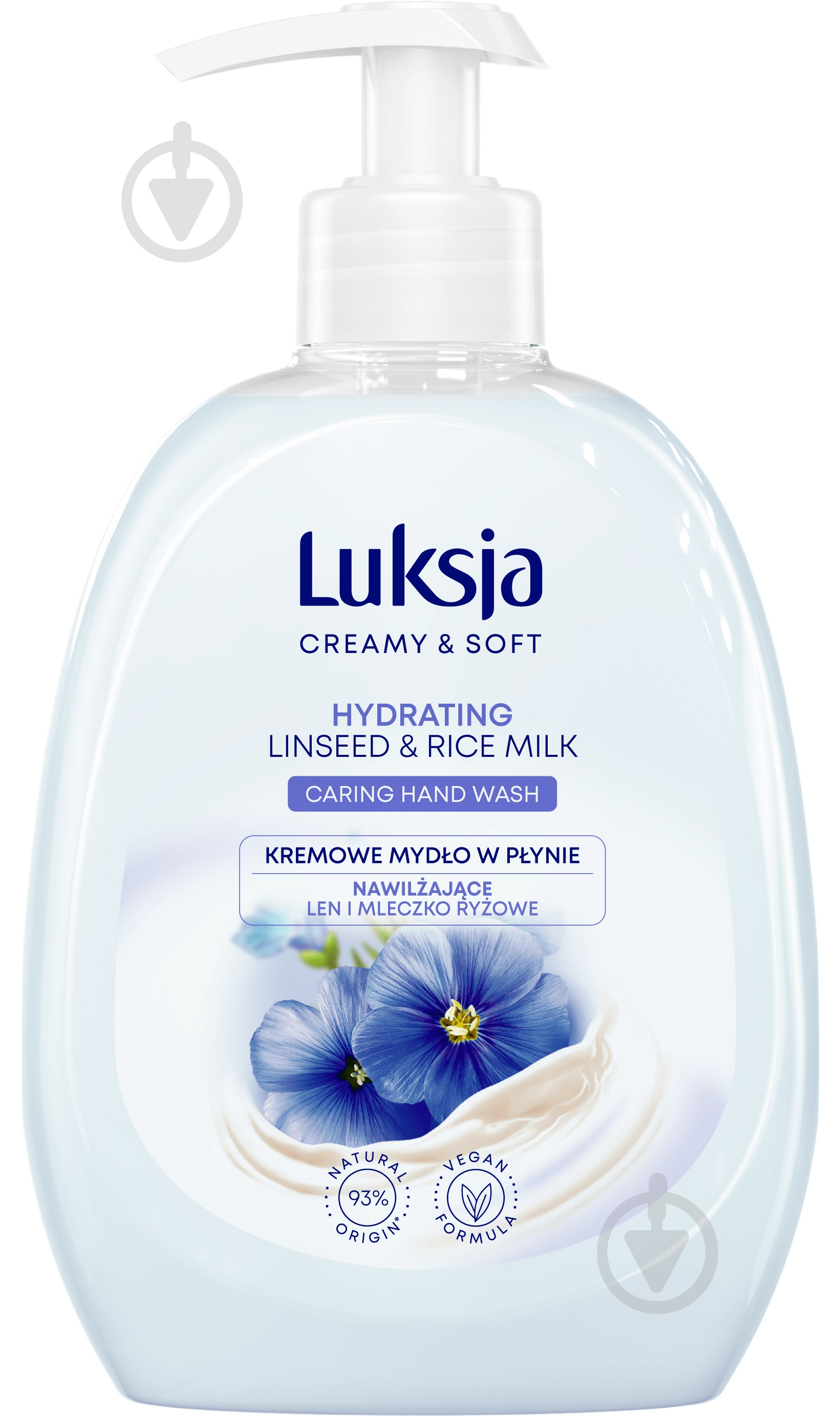 Мыло Luksja Лён и Рис 500мл 500 мл - фото 1