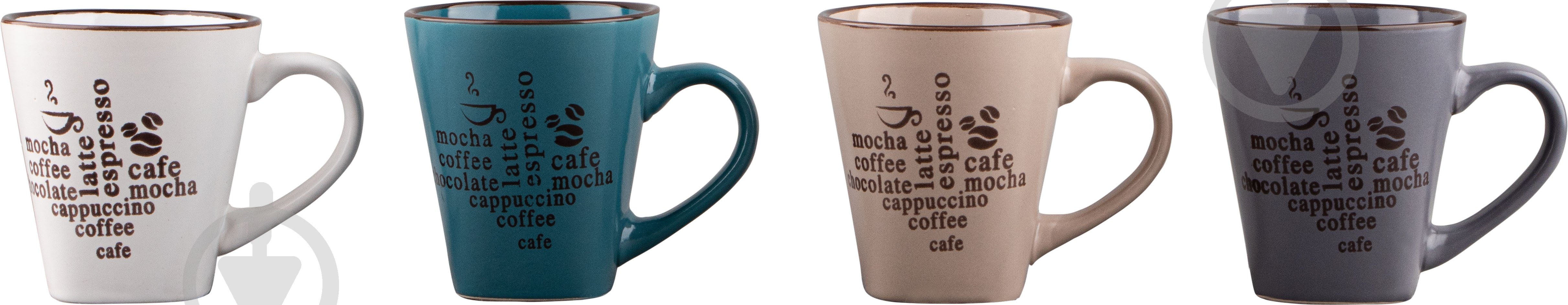 Чашка Vittora VT-C-613200 4 цвета 200 мл - фото 1