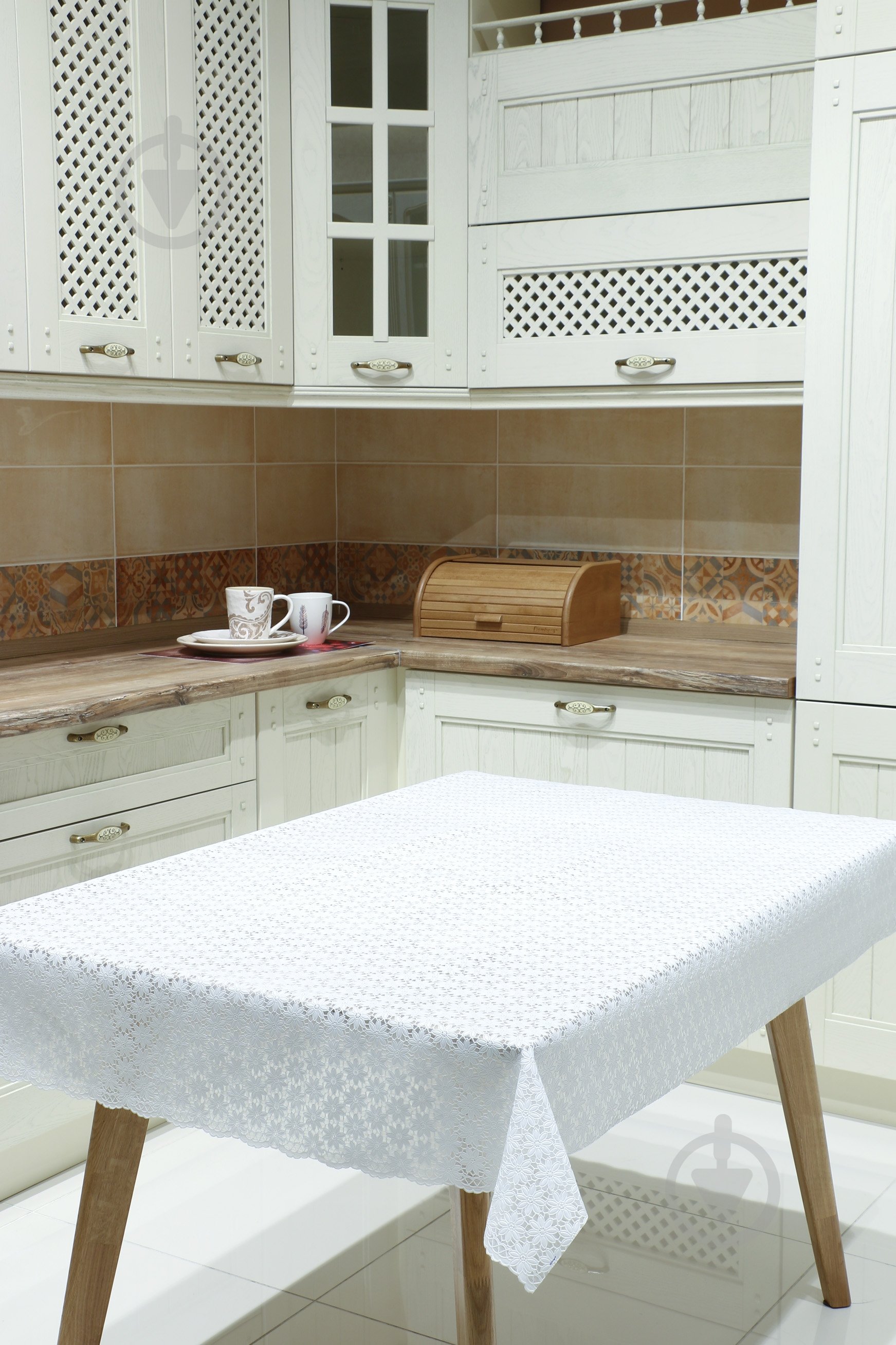 Клеенка на стол UP! (Underprice) Ажур 1,37 м LC-017 - фото 4