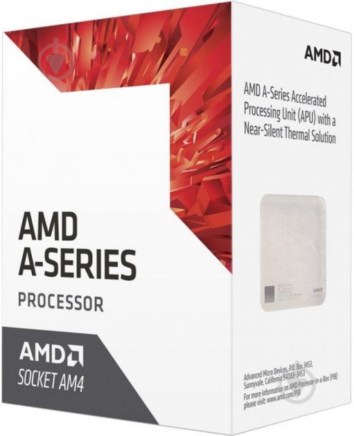 Процесор AMD A6-9400 3,5 GHz Socket AM4 Box (AD9400AGABBOX) - фото 1 Процесор AMD A6-9400 3,5 GHz Socket AM4 Box (AD9400AGABBOX) - фото 1