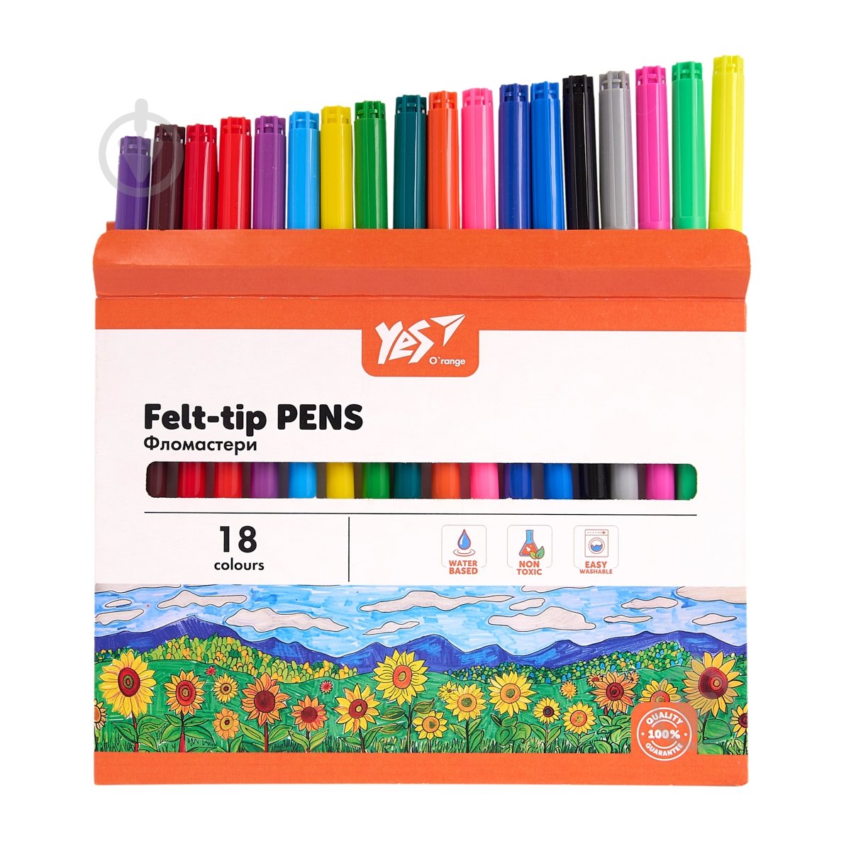 Набір фломастерів 18 кольорів Orange Line YES - фото 4 Набір фломастерів 18 кольорів Orange Line YES - фото 4