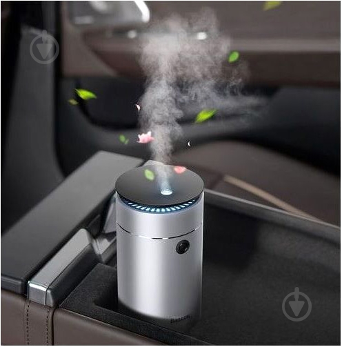 Вентилятор автомобильный Time Aromatherapy machine humidifier 75ml Dark gray BASEUS (DHSG-0G) - фото 5