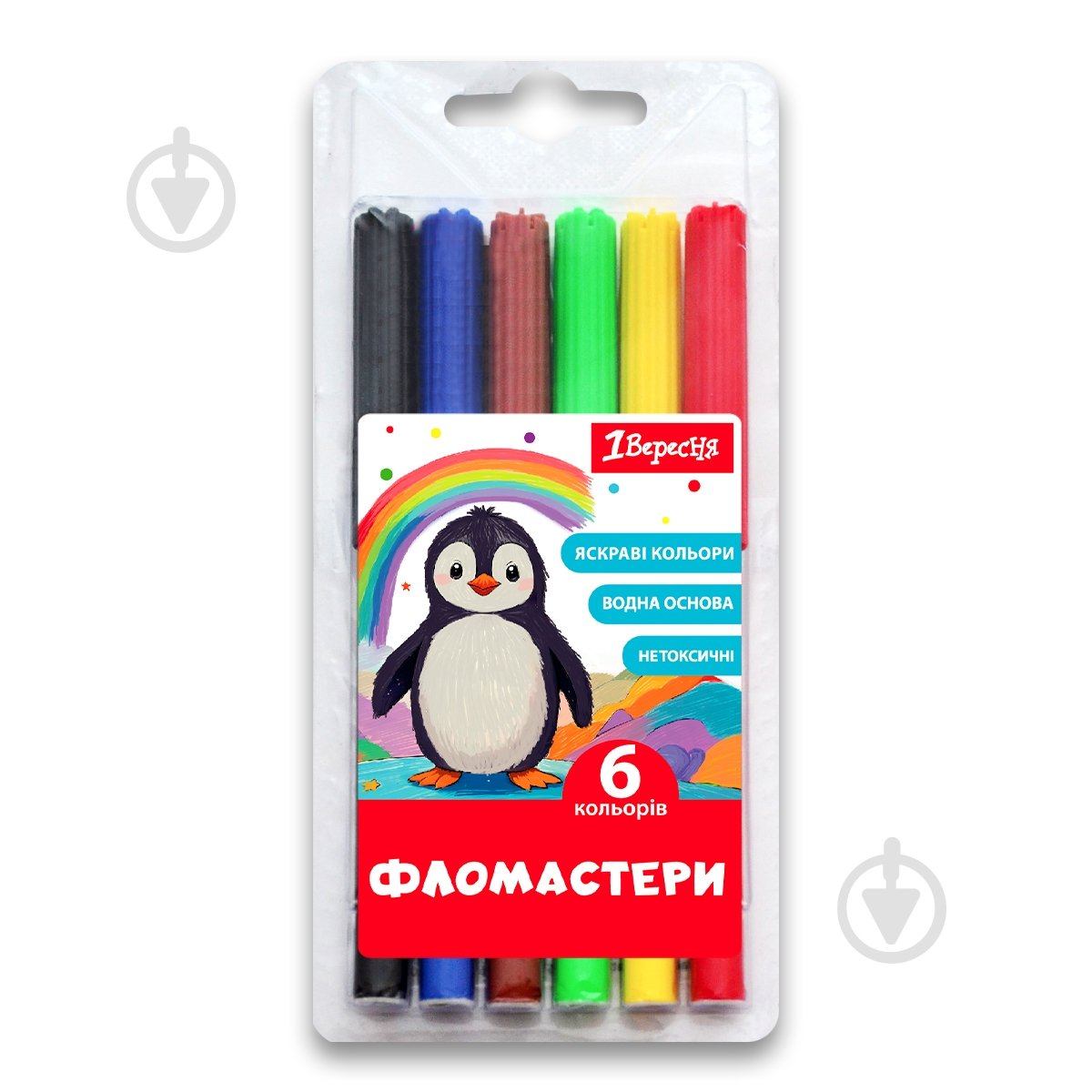 Набір фломастерів 6 кольорів Classic 1 вересня - фото 1 Набір фломастерів 6 кольорів Classic 1 вересня - фото 1