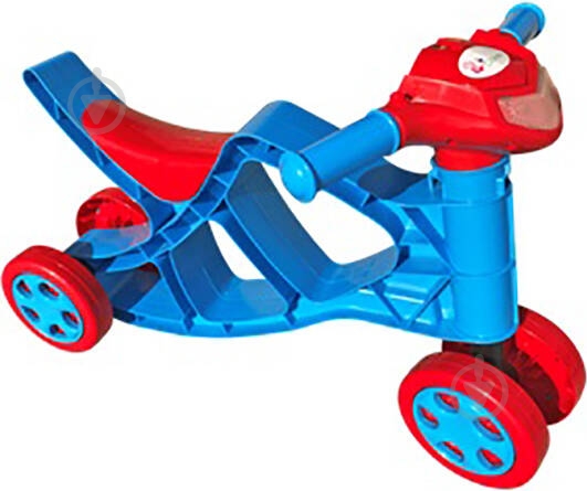 Игрушка Doloni Toys Минибайк красно-голубой 0137/02 - фото 1