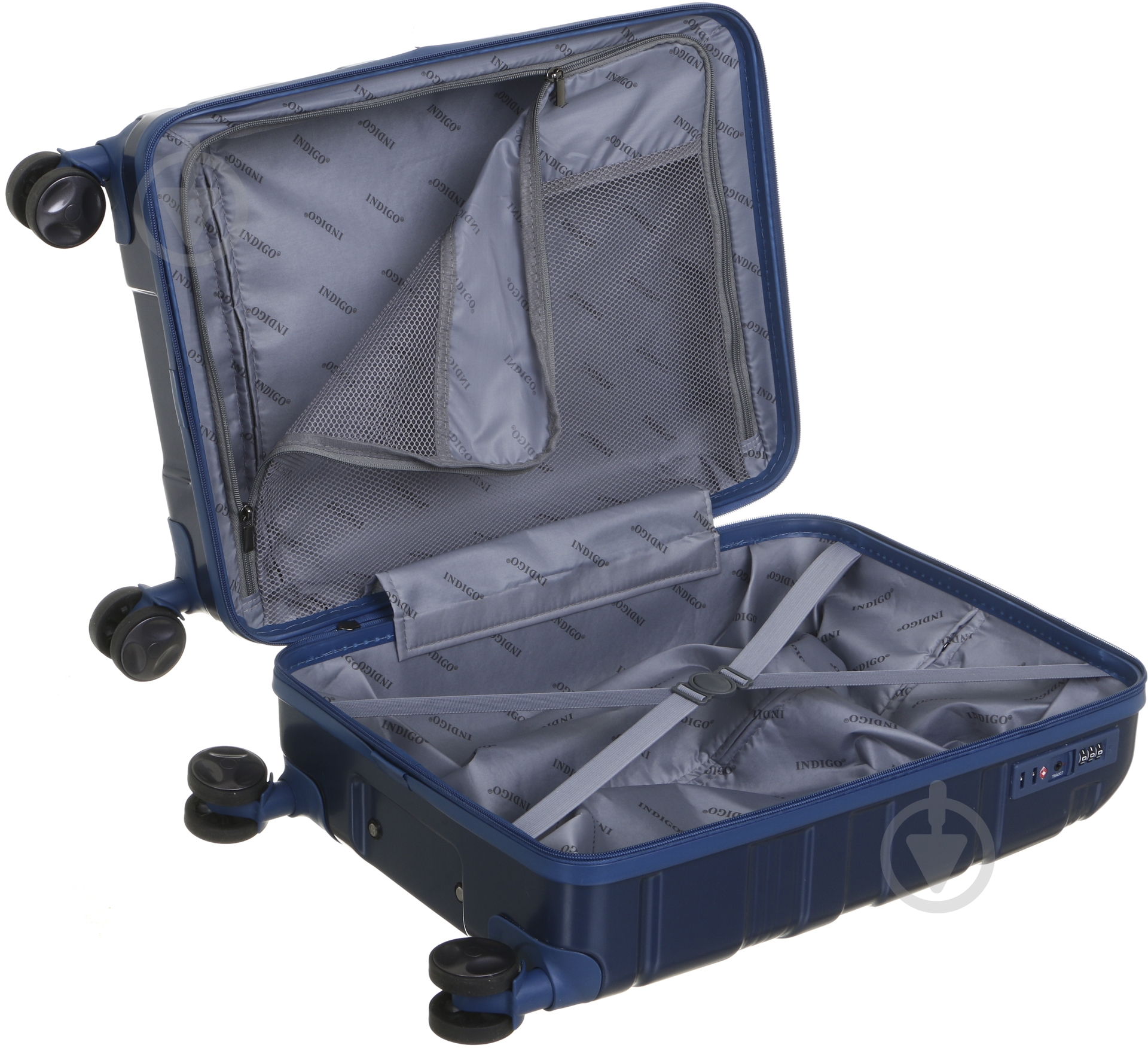 Валіза Indigo 19115 40 л синій 48х37х21 см - фото 4