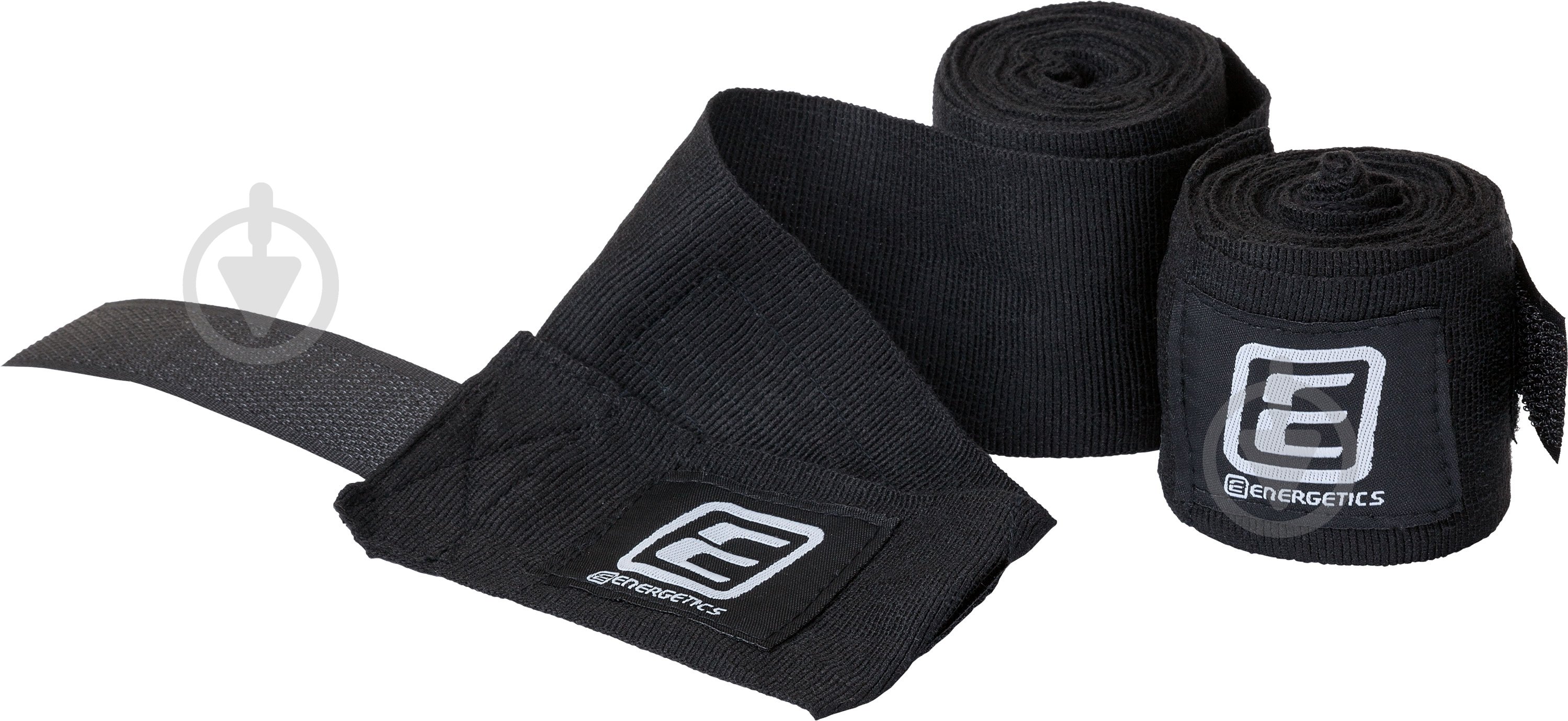 Боксерські бинти Energetics Box Bandage elastic чорний 300 см 225560 - фото 1