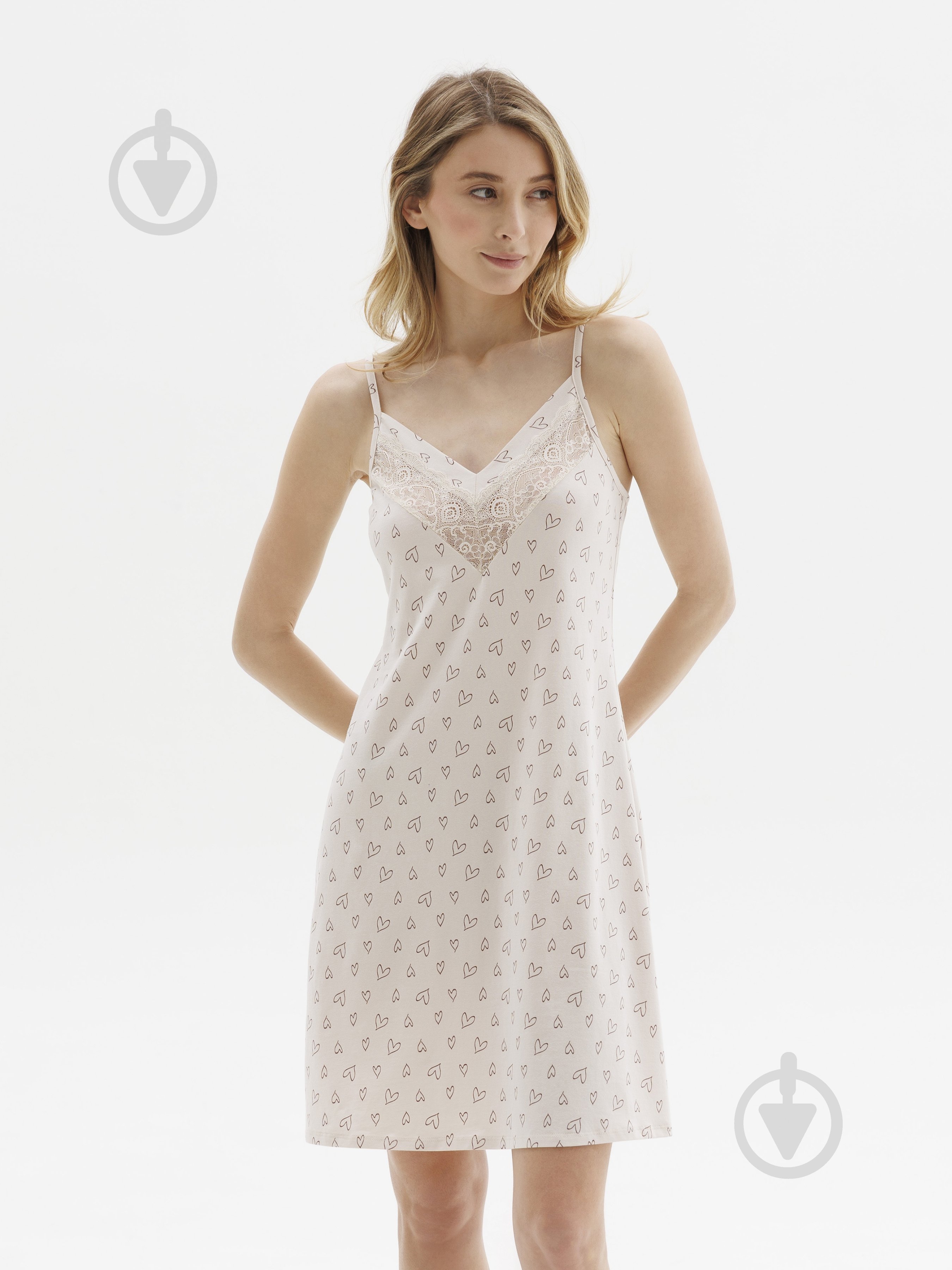 Ночная рубашка Roksana MIDNIGHT GRASE №1175/16327 р.M бежевый - фото 1