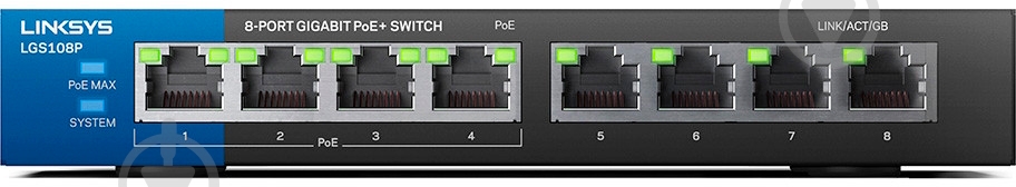 Коммутатор Linksys LGS108P-EU - фото 2