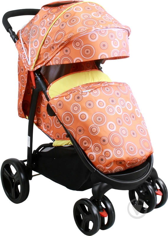 Коляска прогулочная Babyhit Racy Orange circles 14148 - фото 1