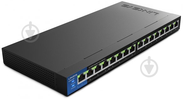 Коммутатор Linksys LGS116P 8xGE PoE+, 8хGE - фото 2