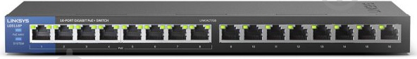 Коммутатор Linksys LGS116P 8xGE PoE+, 8хGE - фото 1