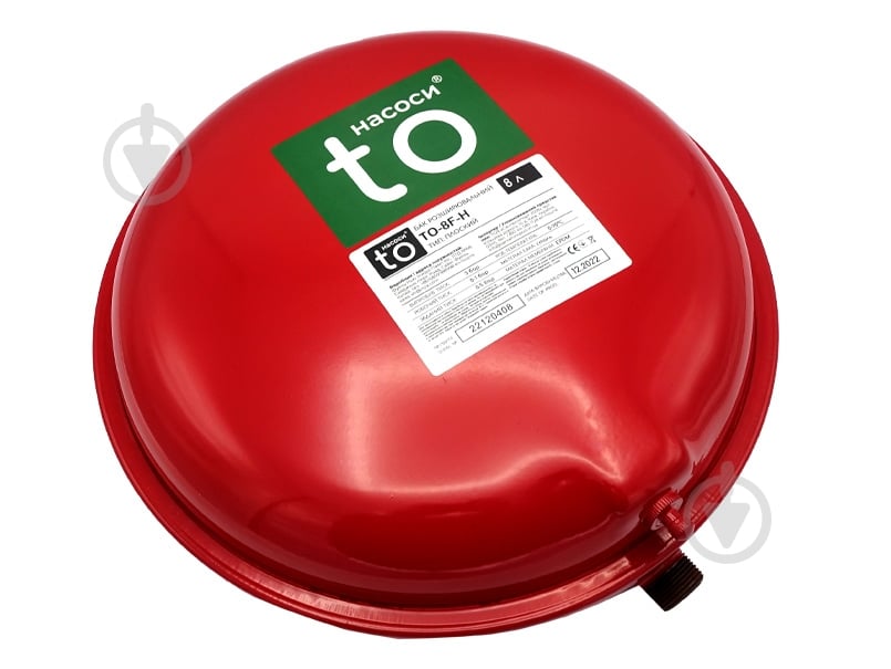 Бак расширительный toНАСОСИ плоский 8 л 3/4" TO-8F-H - фото 1