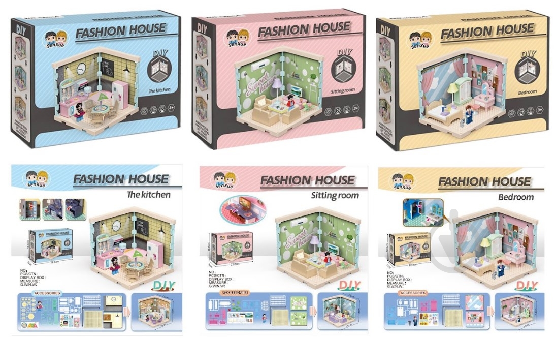 Конструктор DIY TOYS Кукольный домик CJ-4051459 - фото 1
