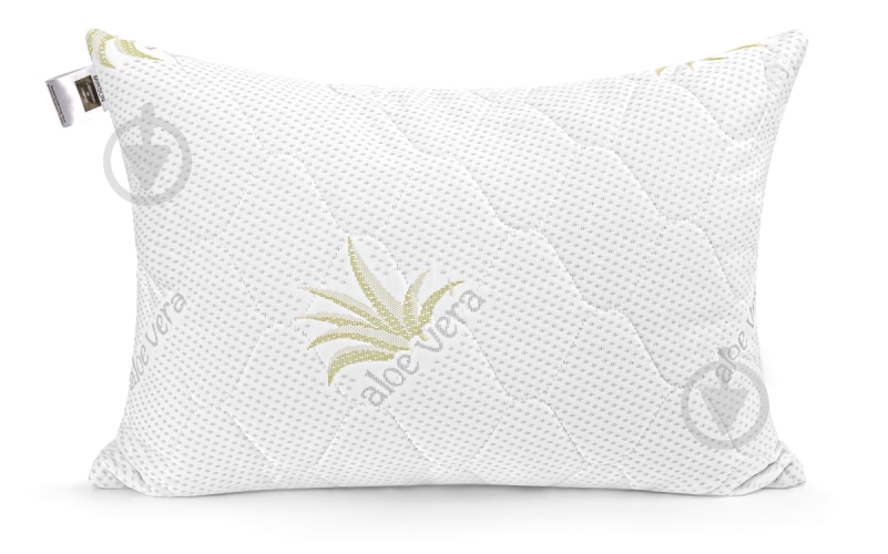 Подушка №794 Alberto Memory foam середня MirSon 40x40 см білий із малюнком - фото 1