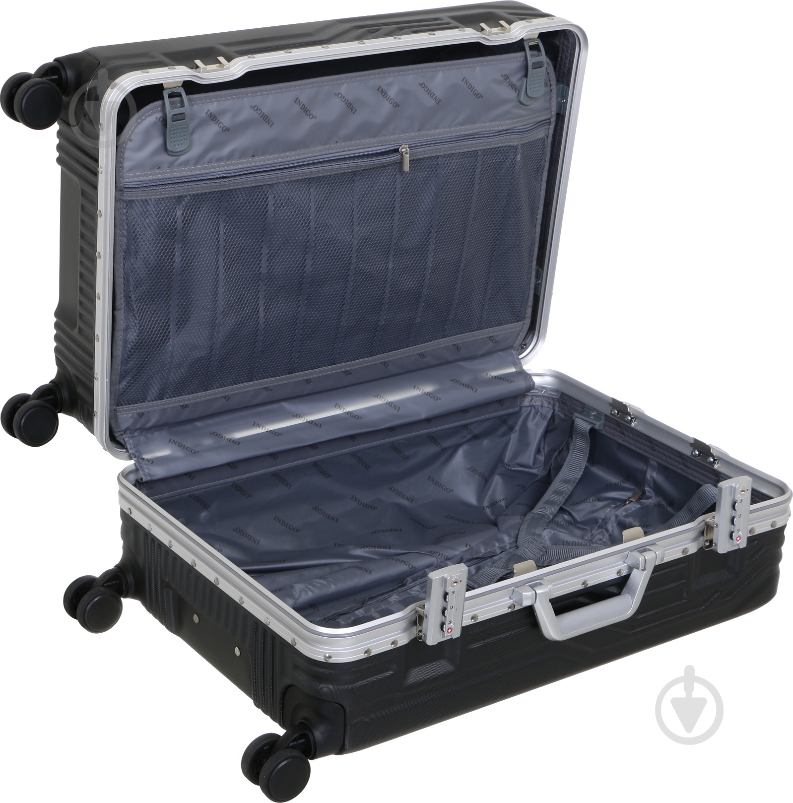 Чемодан Indigo HF19001 графит 49х34х22 см - фото 5 Чемодан Indigo HF19001 графит 49х34х22 см - фото 5