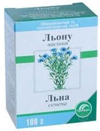 Льону насіння по 100 г у пач. з внут. пак. трава - фото 1 Льону насіння по 100 г у пач. з внут. пак. трава - фото 1