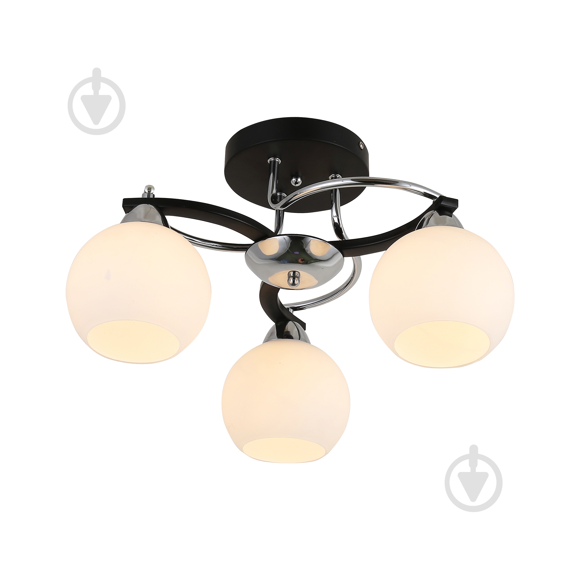 Люстра Miorro Vanessa 3x40 Вт E27 чорний хром 51-311-164 - фото 2 Люстра Miorro Vanessa 3x40 Вт E27 чорний хром 51-311-164 - фото 2