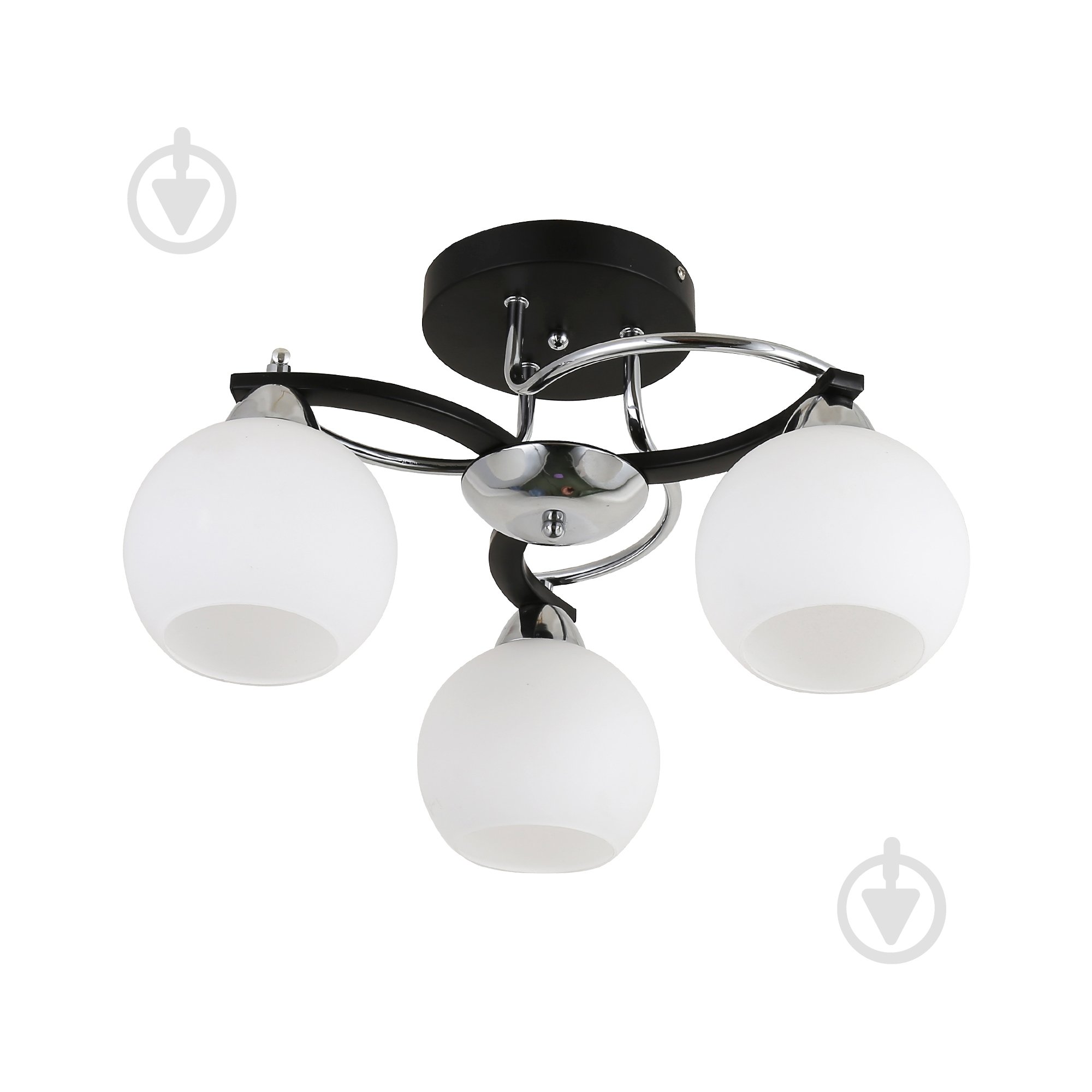 Люстра Miorro Vanessa 3x40 Вт E27 чорний хром 51-311-164 - фото 1 Люстра Miorro Vanessa 3x40 Вт E27 чорний хром 51-311-164 - фото 1