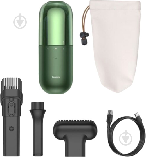 Пылесос автомобильный BASEUS C1 CLEANER GREEN - фото 8