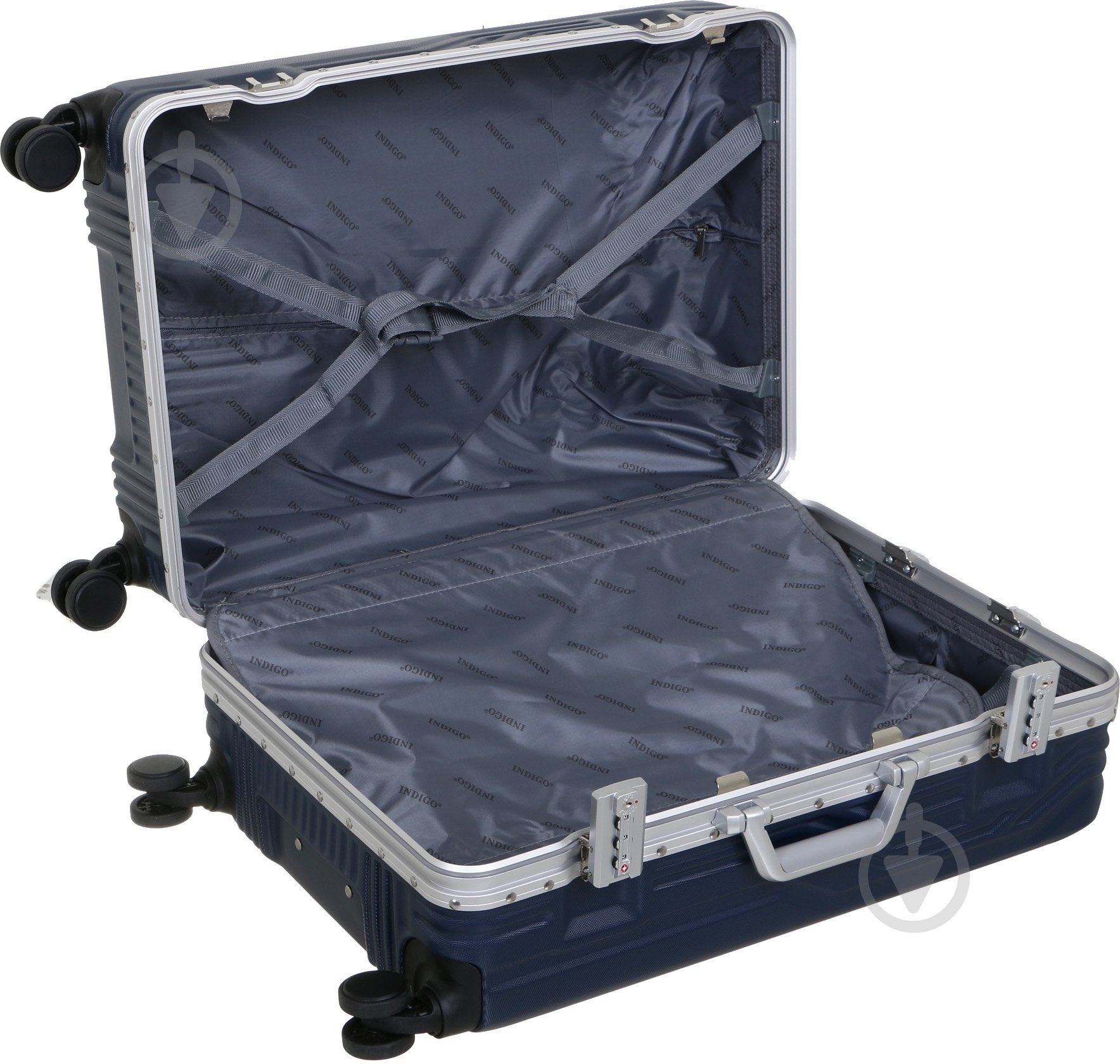 Чемодан Indigo HF19001 синий 49х34х22 см - фото 5
