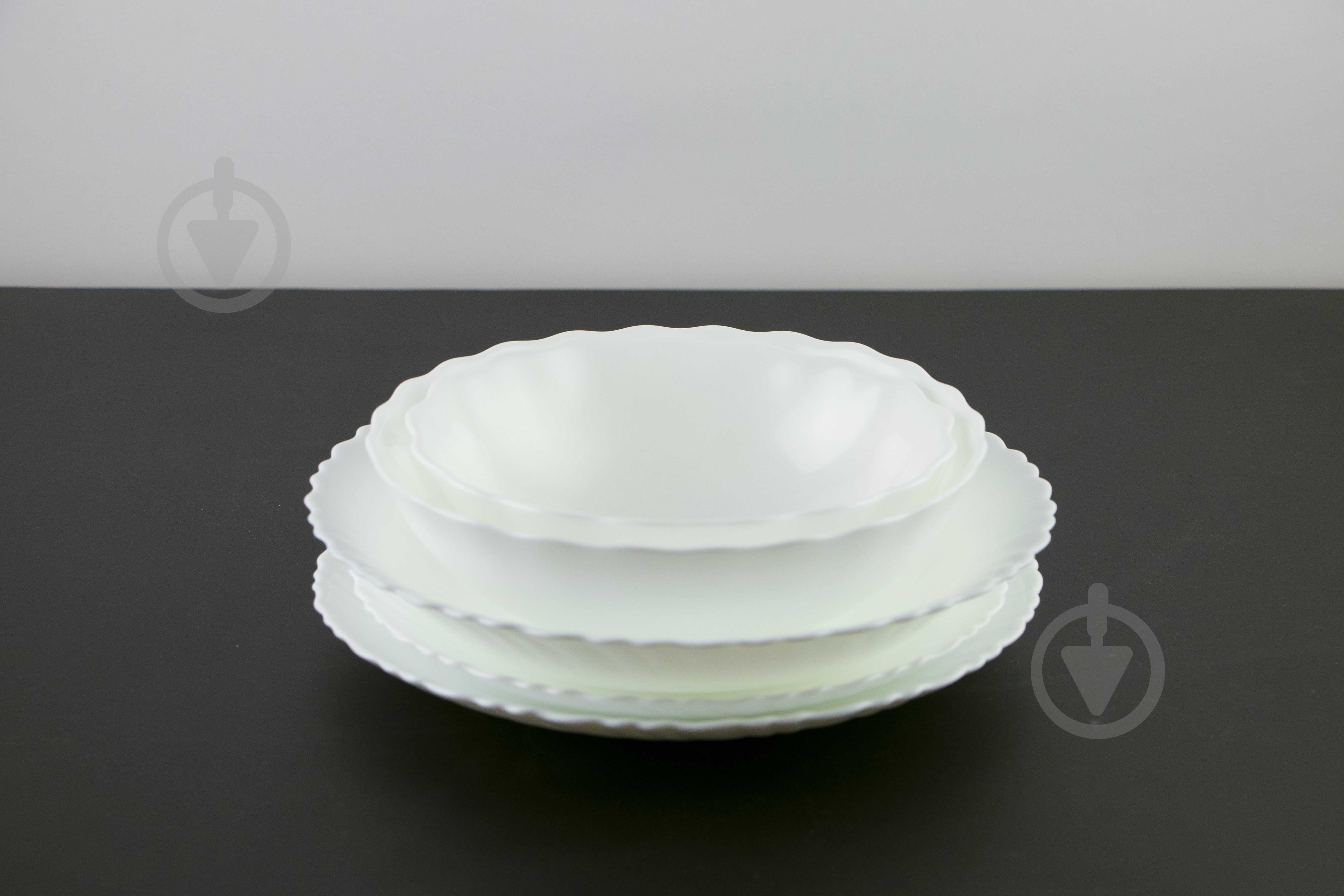 Тарелка десертная Vittora Blanco Wave 190 мм - фото 3 Тарелка десертная Vittora Blanco Wave 190 мм - фото 3