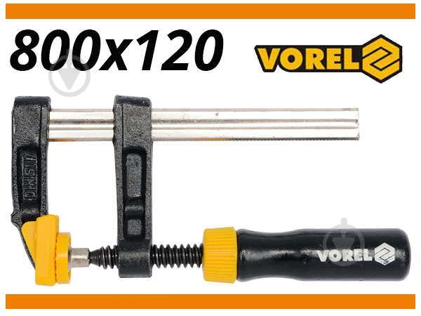 Струбцина Vorel 120х800 мм 37112 - фото 2 Струбцина Vorel 120х800 мм 37112 - фото 2