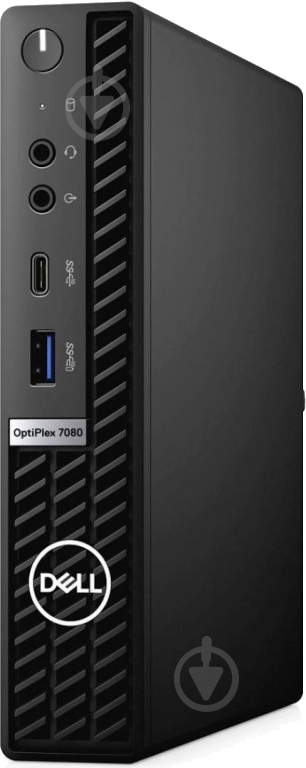 Неттоп Dell OptiPlex 7080 MFF (N012O7080MFF) black - фото 1