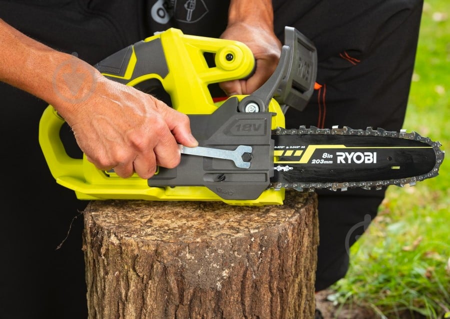 Пила цепная аккумуляторная RYOBI ONE+ RY18CS20A-0 - фото 11