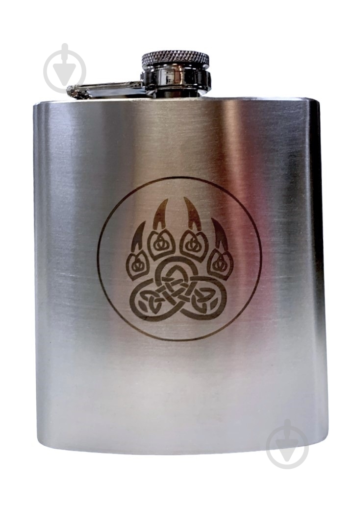 Фляга 4PROFI Лапа медведя 7OZ 200 мл - фото 1