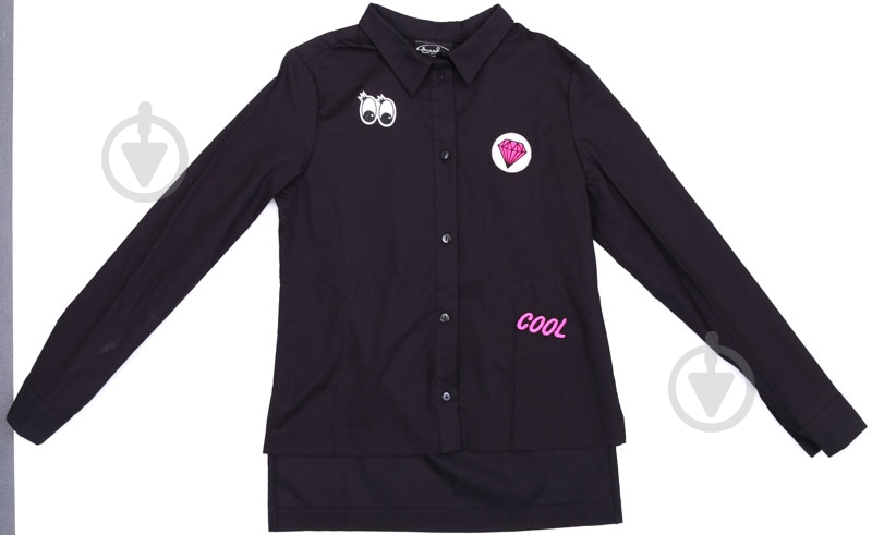 Блуза Україна 4004/2 р.152 черный - фото 1