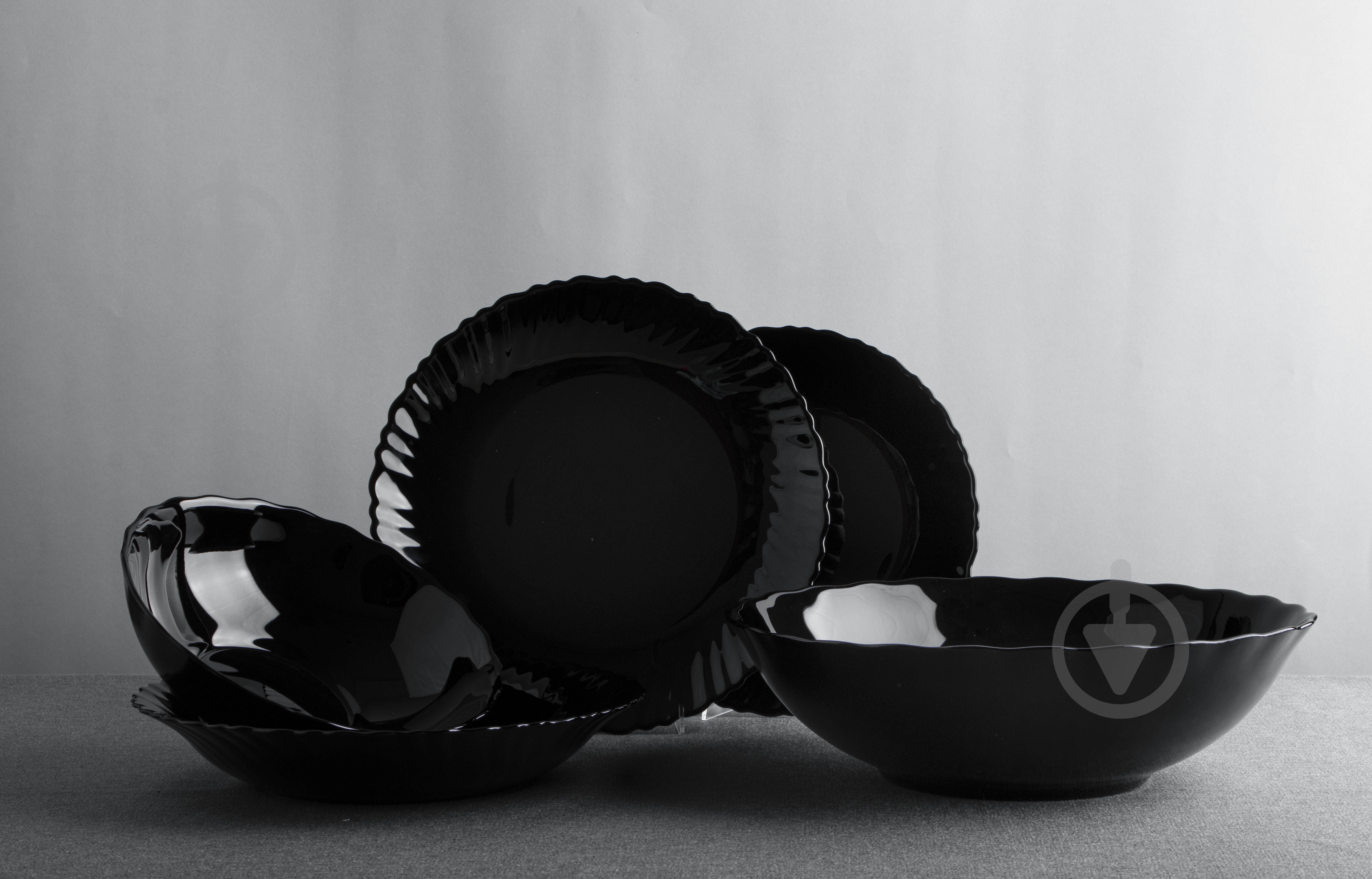 Тарелка для супа Vittora Black Wave 215 мм - фото 4