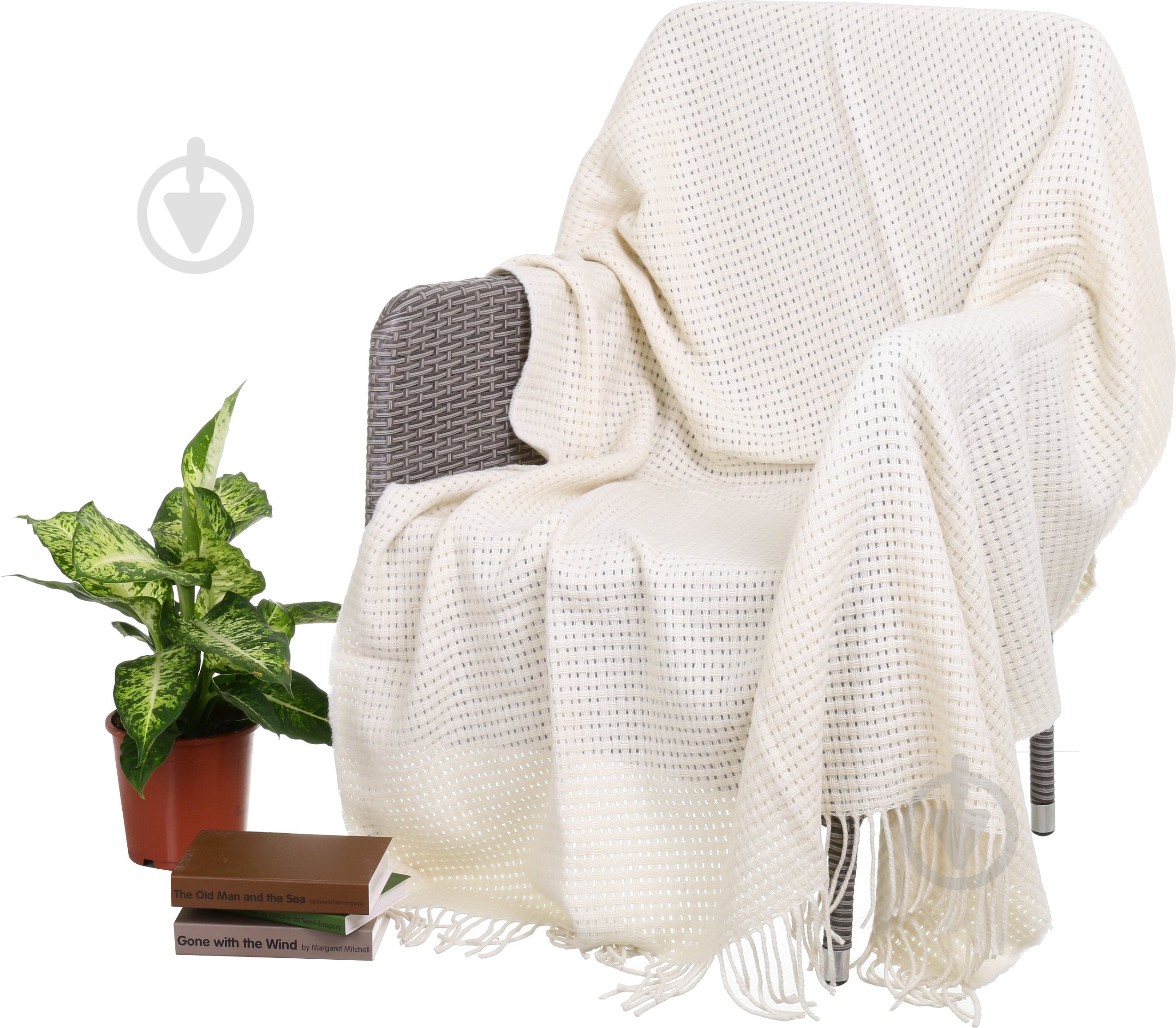 Плед Меринос 140x200 см молочный Vladi - фото 1