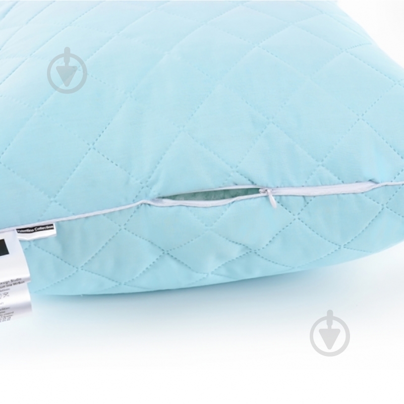 Подушка №1474 Valentino Memory foam м’яка MirSon 40x40 см блакитний - фото 4 Подушка №1474 Valentino Memory foam м’яка MirSon 40x40 см блакитний - фото 4