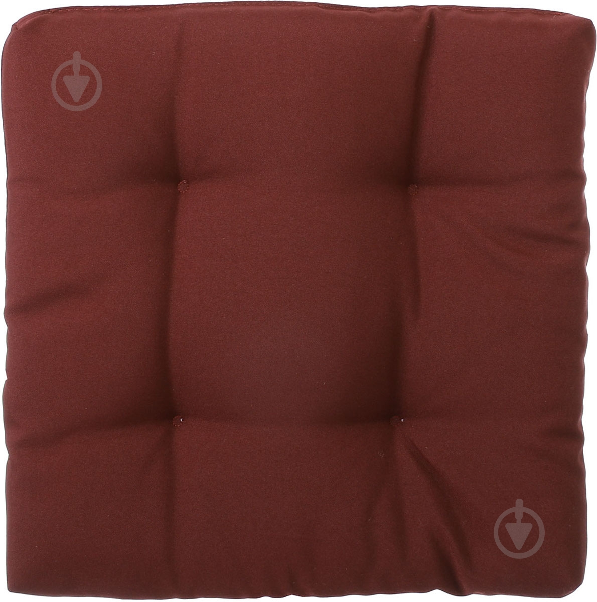 Подушка на стул стеганая Color mini бордо 35х35х5 см - фото 1