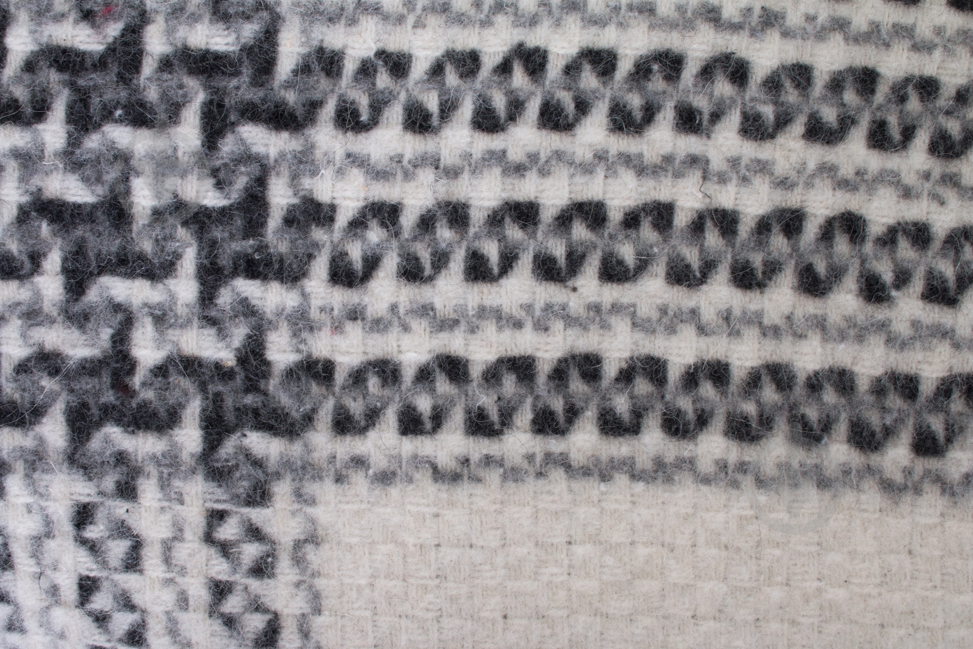 Плед Cappuccino 200x220 см белый с черным Vladi - фото 2