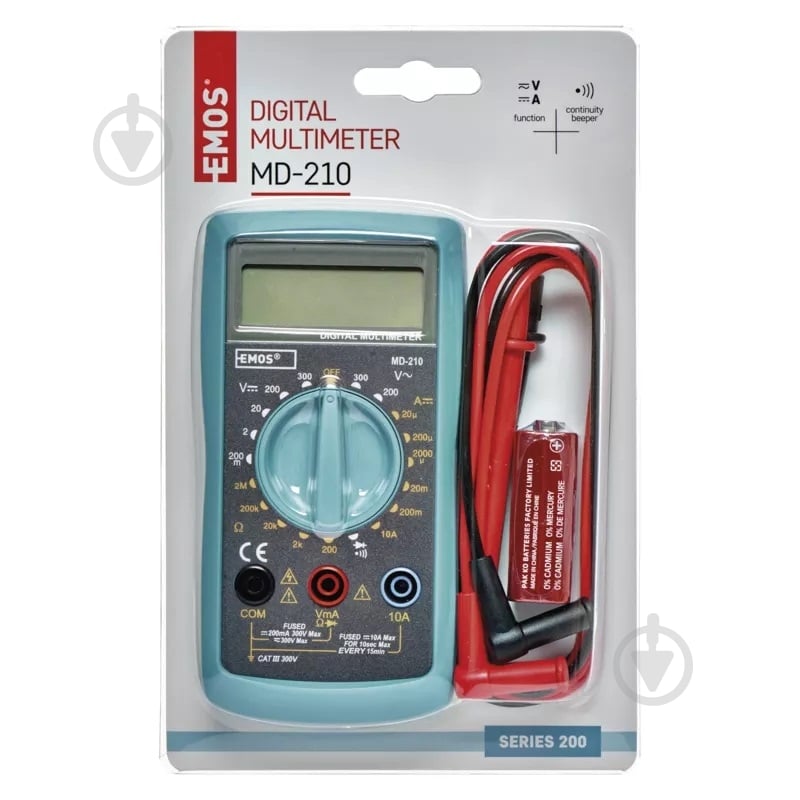 Мультиметр цифровой Emos EM391 М0391 - фото 2 Мультиметр цифровой Emos EM391 М0391 - фото 2