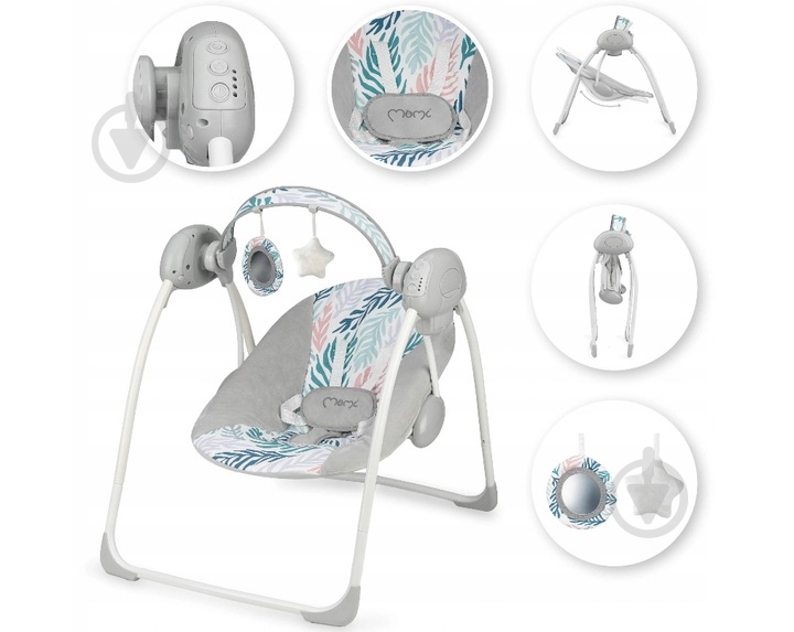 Кресло-качалка MoMi Liss leafs BULE00002 - фото 5 Кресло-качалка MoMi Liss leafs BULE00002 - фото 5