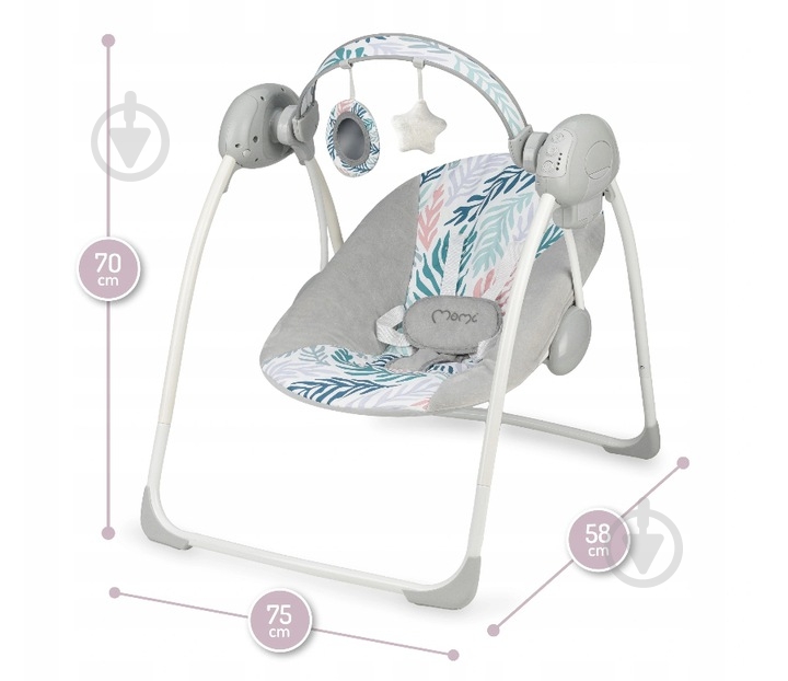 Кресло-качалка MoMi Liss leafs BULE00002 - фото 9 Кресло-качалка MoMi Liss leafs BULE00002 - фото 9