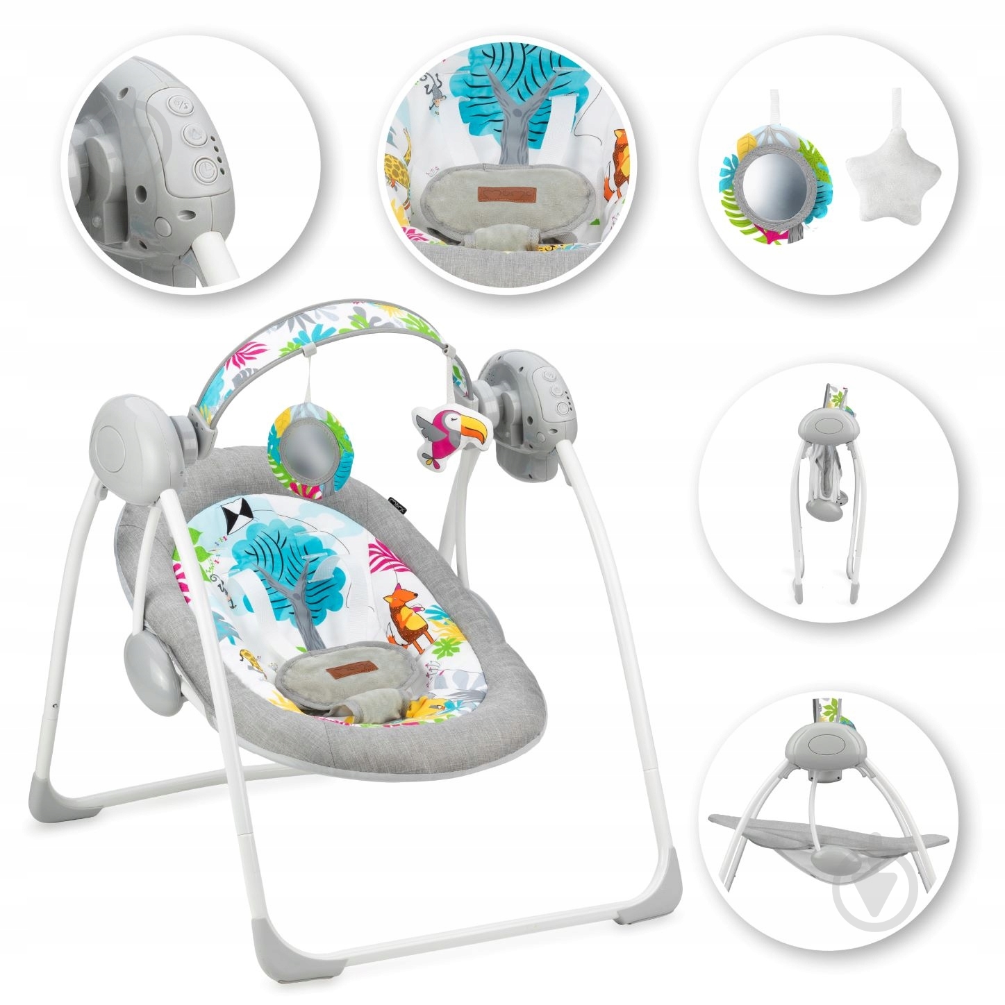 Кресло-качалка MoMi Liss dodo BULE00013 - фото 1